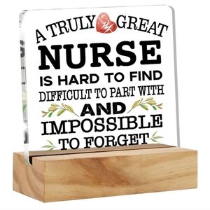 Nurse Appreciation Gift Desk Plaque